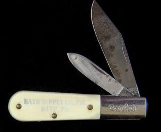 BARLOW VINTAGE COLONIAL 2 BLADE FOLDING KNIFE  EX+ COND.  PROVIDENCE R
