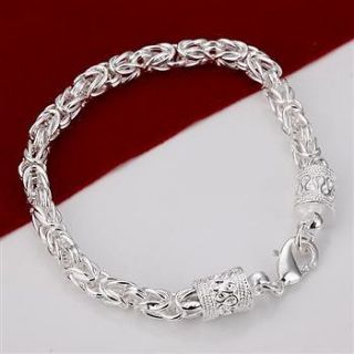 Wholesale Sterling solid silver dragon bracelet/bangle B198+gift box