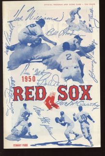 1950 MLB Baseball Program Detroit Tigers @ Boston Red Sox EXMT