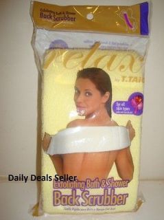 Exfoliating Bath & Shower Back Scrubber All Skin Types YELLOW New In