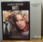 Nuts FS 87 LASERDISC LD Barbra Streisand/Richard Dreyfuss/Maureen