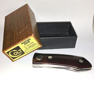 Vintage Colt Barry Wood Tuck away Model U1050 Folding Blade Hunting