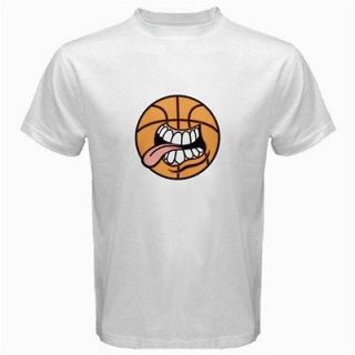 Basketball Ball Tongue Funny Face Novelty Humour Sport Gift T shirt