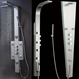 Shower Panel Towers Massage Spa Jets Stainless Steel Head Spout