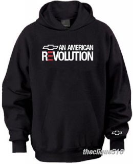 Chevrolet American Revolution Hoodie Sweater Black White Red Camaro