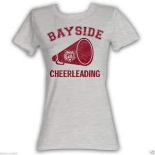 New Authentic Saved By The Bell Bayside Cheerleading Logo Juniors T