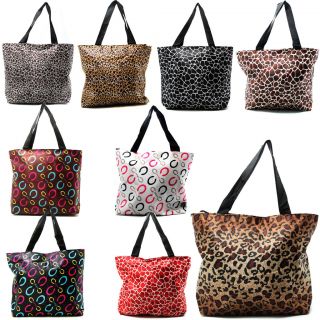 Large Print Beach Bag Purse Tote Bag Animal/Assorte d Styles