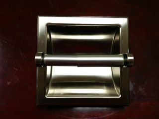 Satin Nickel Recessed Toilet Paper Holder N31 1501