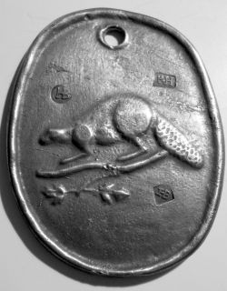 RARE 1778 Hudson Bay Beaver Indian Medal Pierre Huguet Dit Latour PH