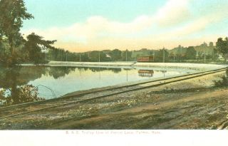 Palmer,MA. The S.&E.Trolley Line at Forest Park