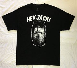HEY JACK Uncle Si T Shirt DUCK DYNASTY Show Commander Call Hunting