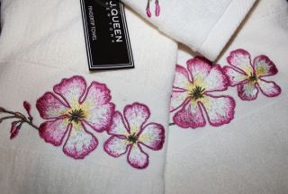 Pc Set Bath Towel Hand Towel Finger Tip Towel Floral Embroidery
