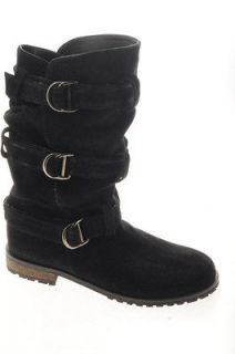 Urban Outfitters Ecote Black Suede Womens Mid Calf Boot 6 NIB $98
