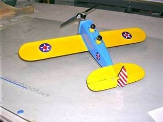 PT 19 Balsa Model Airplane 1/2 A Control Line Kit, Black Hawk Models