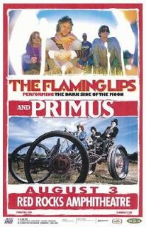 FLAMING LIPS PRIMUS 2011 RED ROCKS CONCERT POSTER C