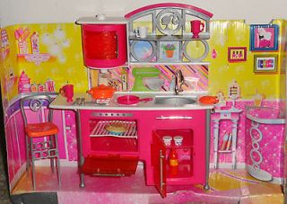 to Tabletop Kitchen Set & Barbie Armoire Dresser Cabinet Drawer