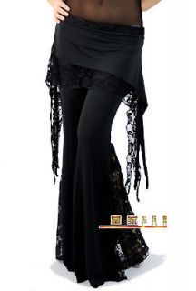 Tribal Belly Dance Pants with lace attached skirt length 93cm / waist