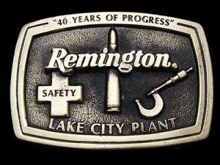 1984 **REMINGTON   LAKE CITY PLANT 40 YEARS OF PROGRESS** BUCKLE