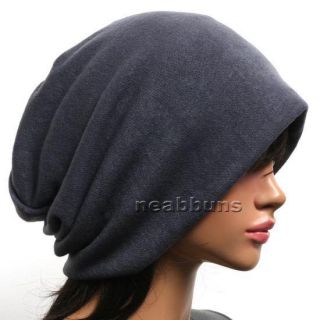 Unisex chic Baggy BEANIE oversize slouchy Knit Hat men women Skull Cap