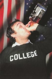 John Belushi and Jack Daniels College Shirt Postcard