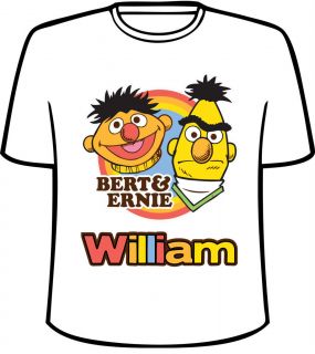 Personalized Bert and Ernie from Sesame Street T Shirt