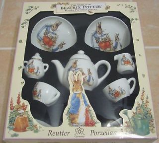 Beatrix Potter Childrens Porcelain Tea Set Reutter Porzellan Germany
