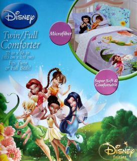 DUST TINKERBELL TWIN SIZE COMFORTER SHEETS 4PC BEDDING SET NEW