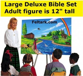BETTY LUKENS* Large Deluxe *Bible Felt Set +activity CD