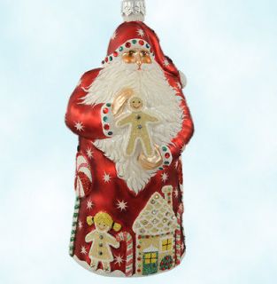 Santa Gingerbread Christmas Ornament Exclusive Bejeweled Patricia