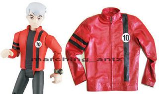 TAILOR MADE RED ALBEDO BEN 10 GENUINE LEATHER JACKET KIDS MEN ALL SIZE