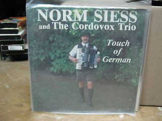 Norm Siess & The Cordovox Trio   Touch of German LP Sealed