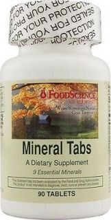 Mineral Tabs 90 TAB FOODSCIENCE OF VERMONT