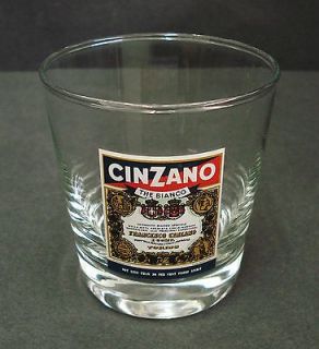 CINZANO BIANCO SPIRIT SHOT GLASS TUMBLER COLLECTABLE USED