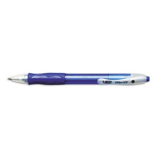 BIC Velocity Ballpoint Retractable Pen, Blue Ink, Medium, Dozen