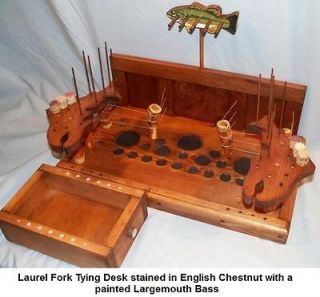 TABLE TOP FLY TYING DESK benches WARMWATER FISH smallmouth largemouth