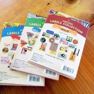 Vintage Labels Collection Refill Pack Decor Diary Notebook