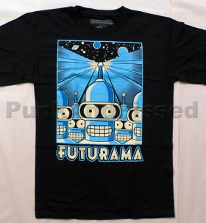 Futurama   Bender Propaganda black t shirt   Official   FAST SHIP
