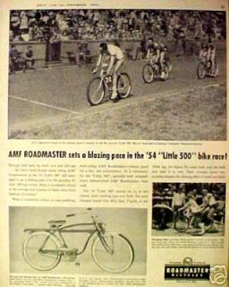 1954 AMF Roadmaster Luxury Liner Bicycles,Bike Paper AD