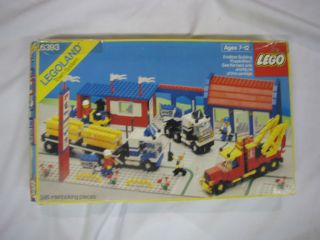 Lego BIG RIG TRUCK STOP 6393 Set Town w/ box 5 minifigs city boxed