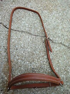 Harness Leather Padded Nose Caveson English Western Training Trail