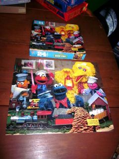 jigsaw puzzle Cookie Monster Canyon 2001 train set Prairie Dawn OG