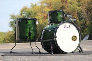 3pc Drum Set 22/16/13   Emerald Mist w/ Black Shell Hardware NEW