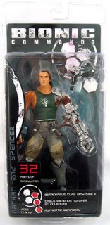 Bionic Commando video game NATHAN SPENCER 7 Action Figure NECA Toyss