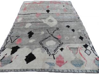 Moroccan Rugs, 100%Wool& Handmade Berber Beni Quarain design Carpet