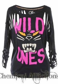 IRON FIST CLOTHING   CLEARANCE SALE   Ladies Wild Ones Slashed Top