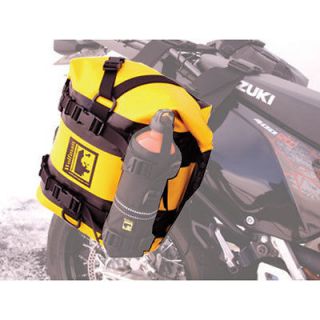 Wolfman Expedition Dry Saddle Bags Yellow ( Bottle Not Included )