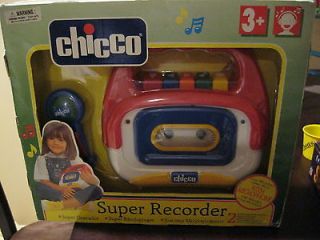 CHICCO SUPER RECORDER 2 MICROPHONE TAPE PRESCHOOL SING ALONG FISHER