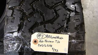 used bf goodrich all terrain tires