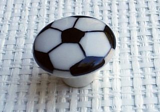 Newly listed Set Of 2 Soccer Ball Cabinet Knob Drawer Pull 1 1/2 Kids