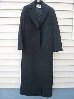 Bill Blass cashmere wool long black coat 2